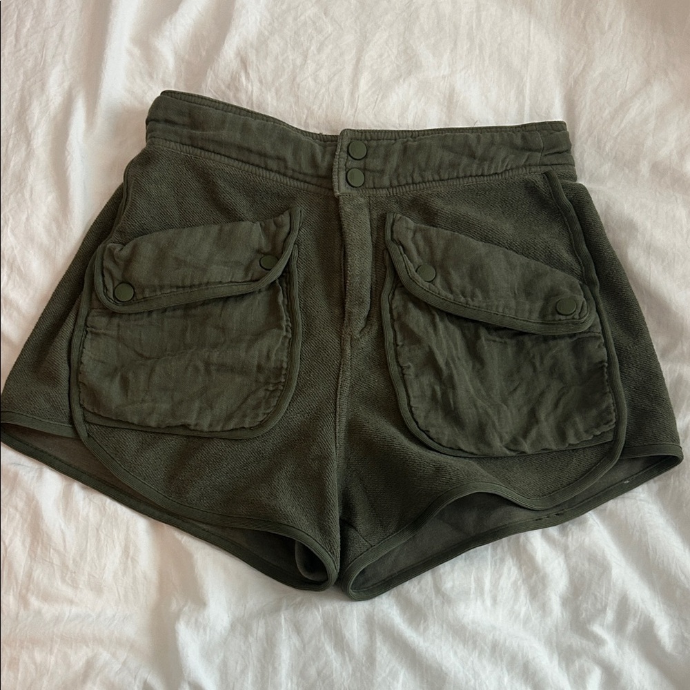Free People Movement Olive Green Women's Shorts